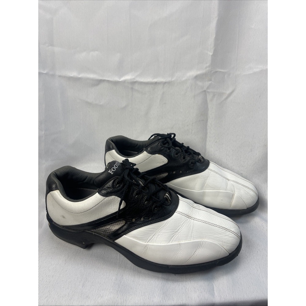 FootJoy SuperLites Low Top Lace Up Golf Shoes Men's Size 12 M  58023 White Black